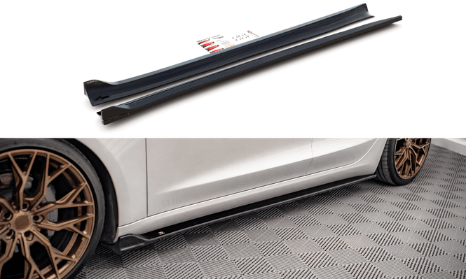 Main Image Side skirt V.3 - Tesla Model 3 - Maxton design