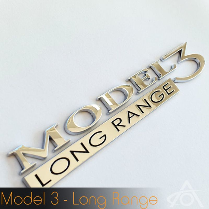 Emblem for tailgate - Tesla Model 3