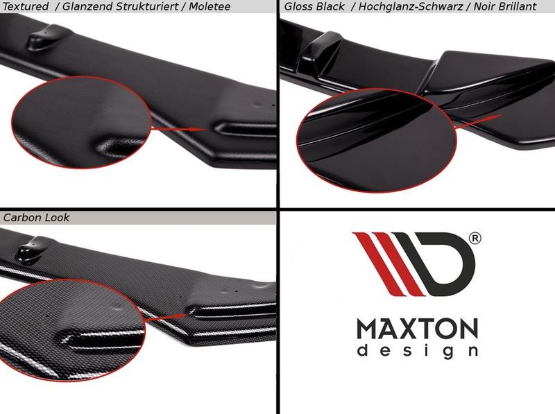 Fremre splitter/spoiler V.3 - Audi e-tron GT/RS - Maxton Design