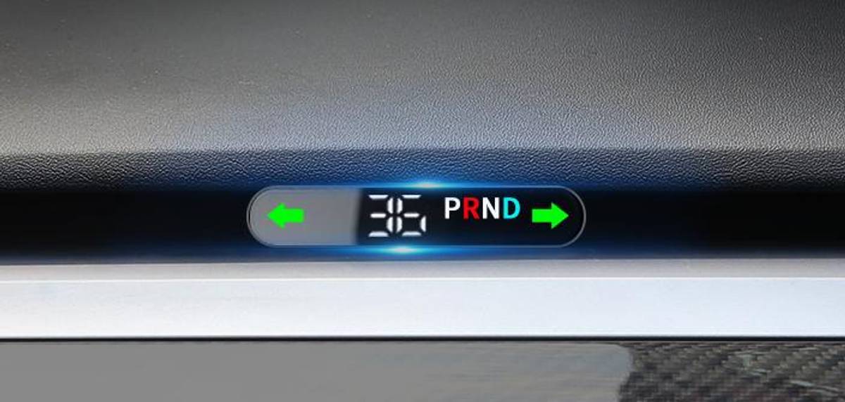 Diskret speedometer Tesla Model 3 & Y Bilkomponenter.no