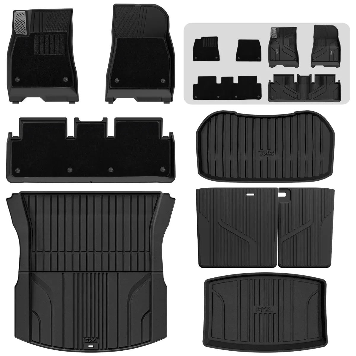 3W kit All Weather Mats Tesla Model 3 Highland